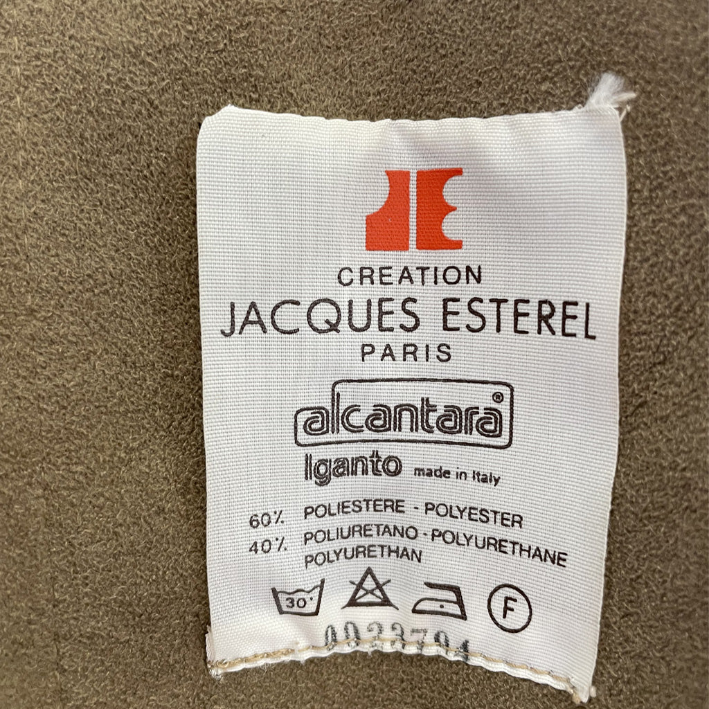 Vintage Long Alcantara Coat - Creation by Jacque Esterel, Paris