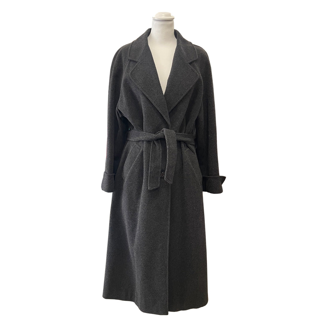 Vintage Gray Wool Coat
