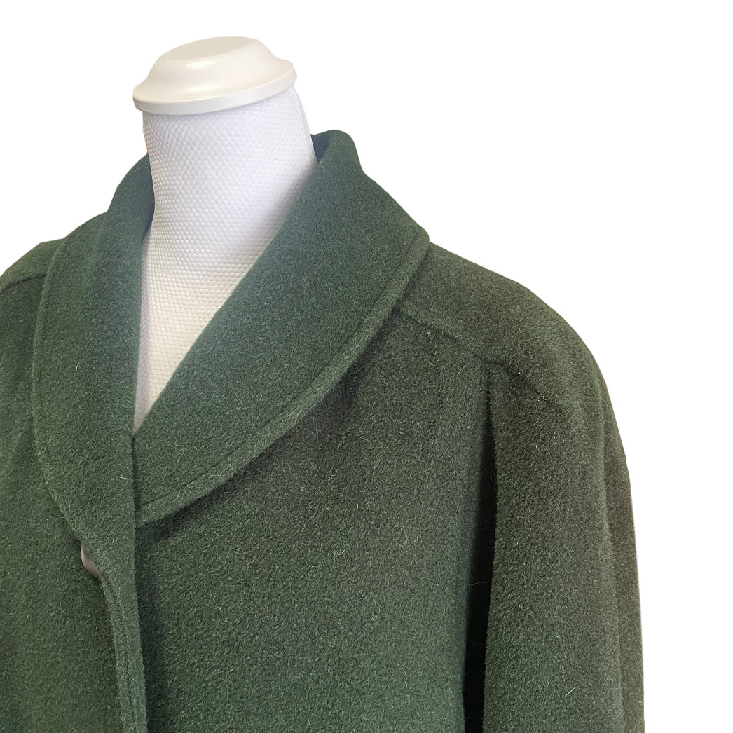 Vintage Green Wool and Alpaca Coat 1960s