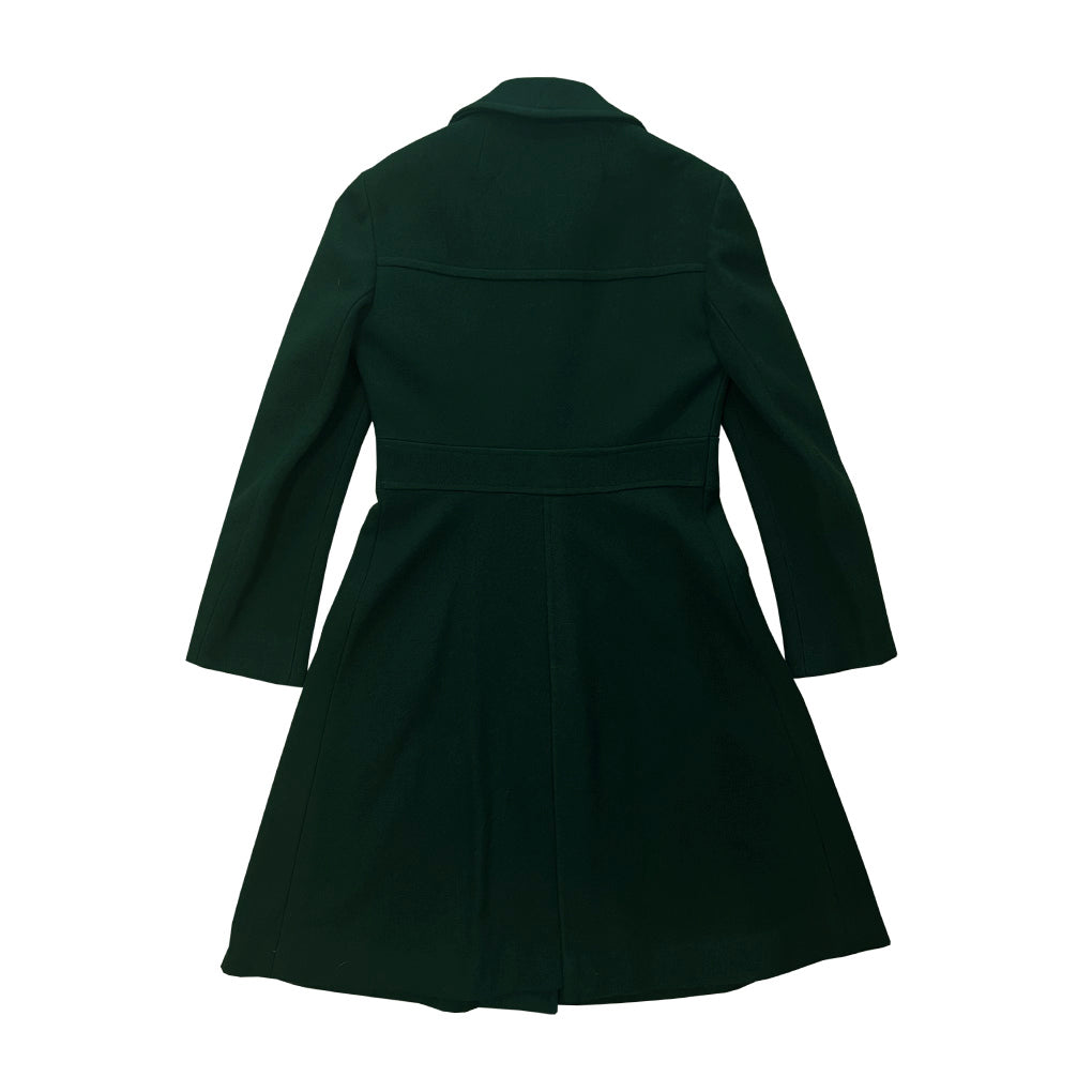 Vintage Green Tailored Wool Coat 1970s