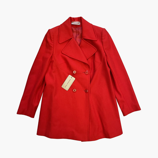 Vintage Red Coat Marialuisa Negri 1960s