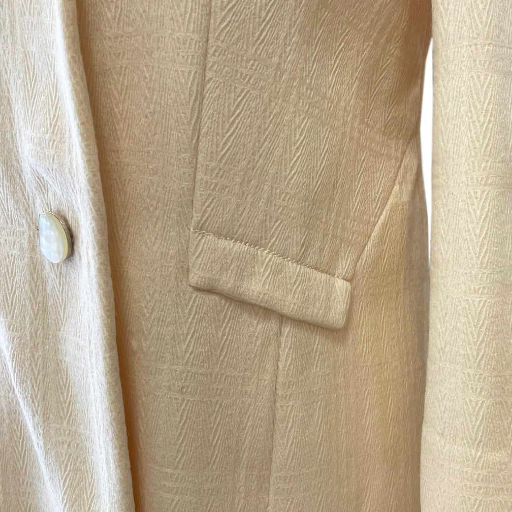 Vintage Cream Tailored Coat 1960s