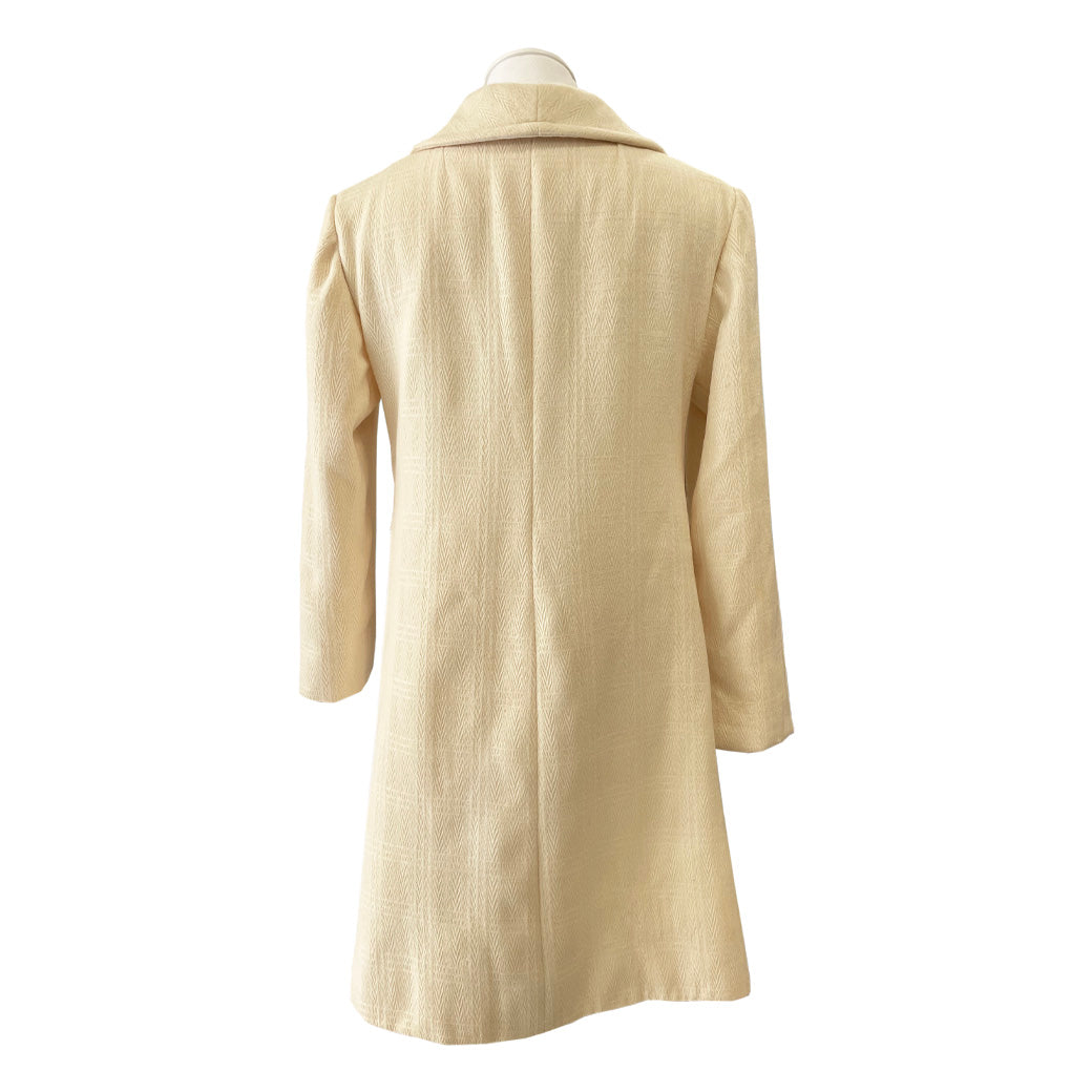 Vintage Cream Tailored Coat 1960s