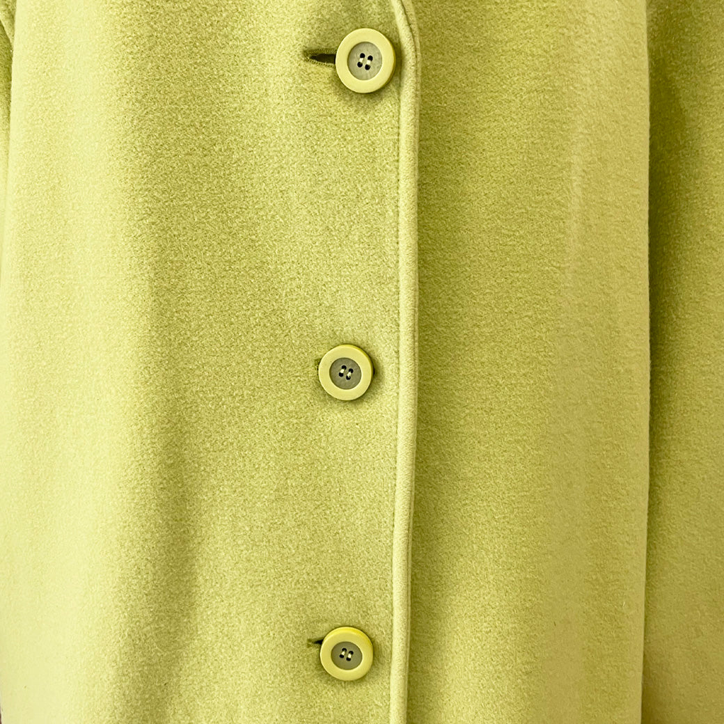 Vintage Lime Green Coat - Genny