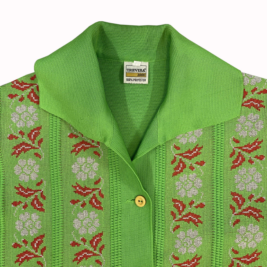 Vintage Green Cardigan 1960s