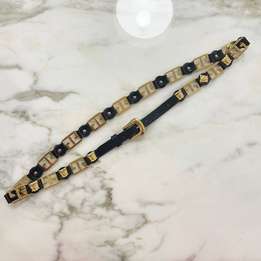 Vintage Faux Leather Belt 1980s