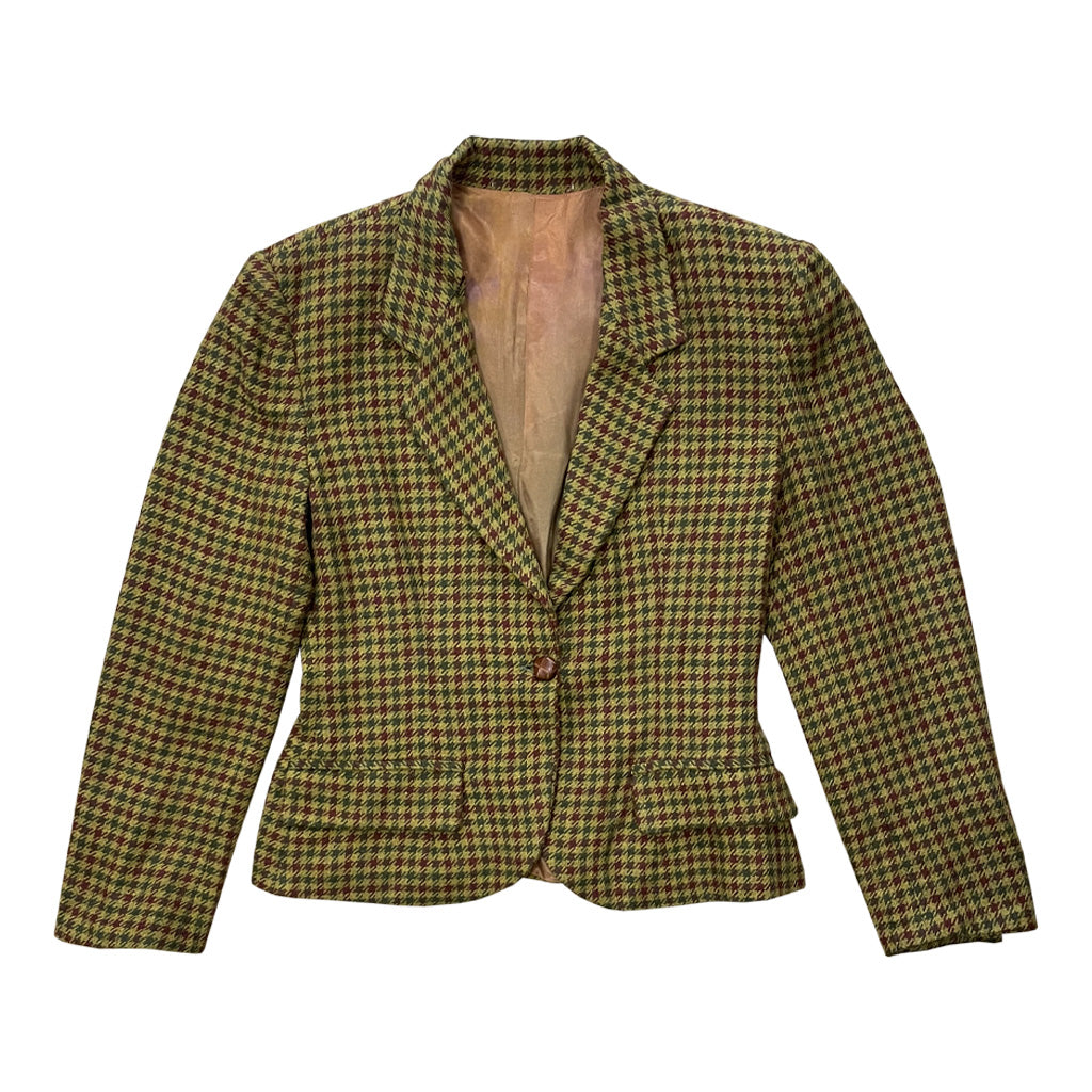 Vintage Houndstooth Wool Suit - TOP COLLECTION