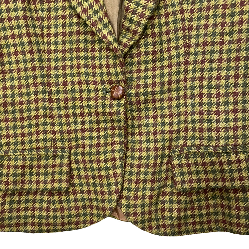Vintage Houndstooth Wool Suit - TOP COLLECTION