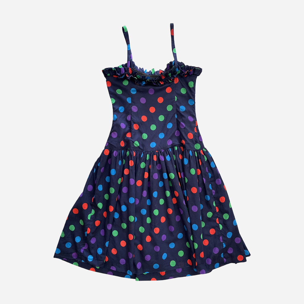 Vintage Polka Dot Cotton Diana D'Este Dress 1980s