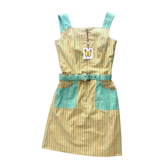 Vintage Cotton Dress With Belt 1970s