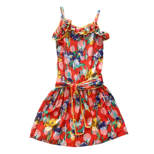 Vintage dressVintage Red Cotton Dress 1980s