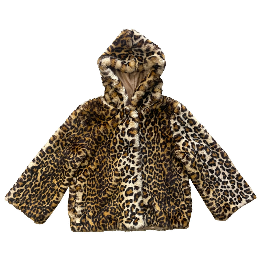 Vintage Leopard Faux Fur Jacket