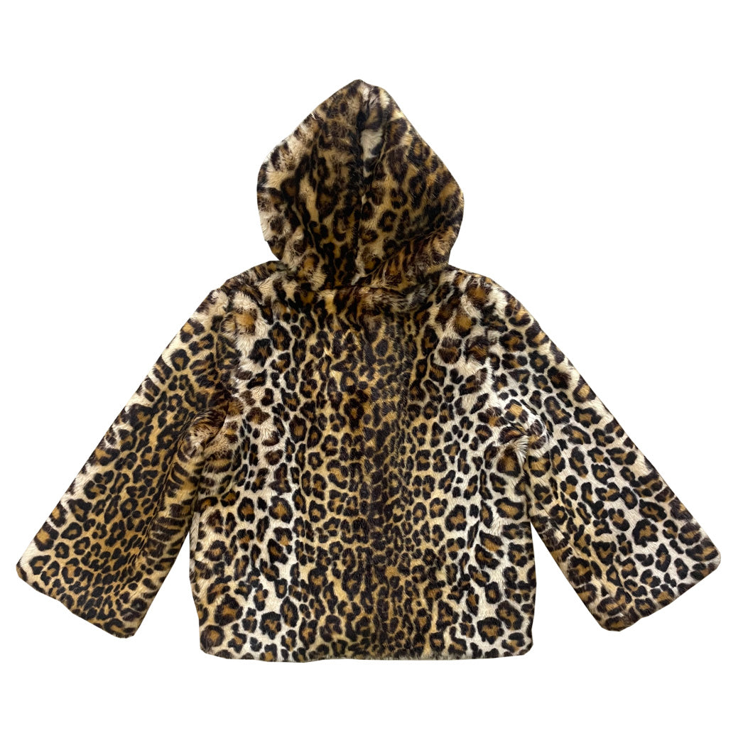 Vintage Leopard Faux Fur Jacket
