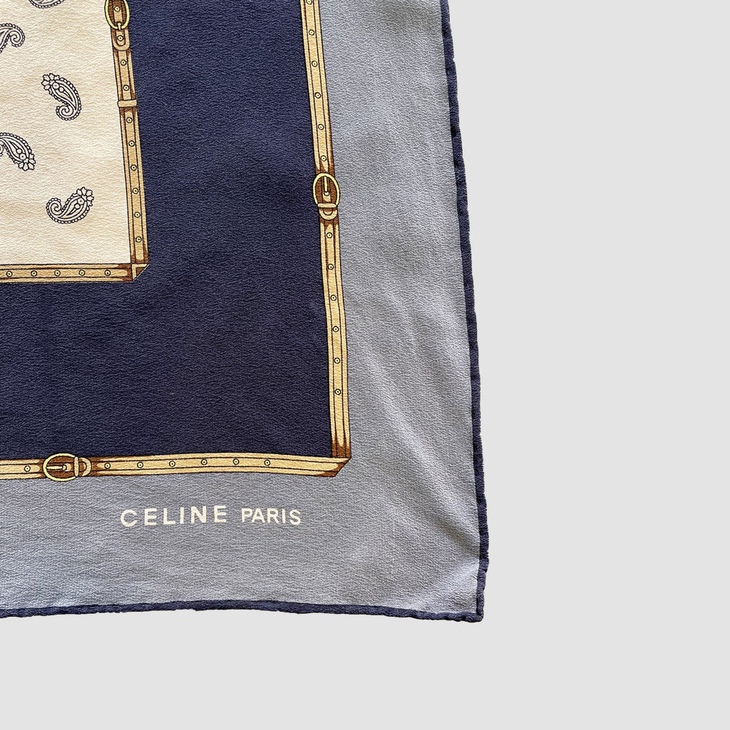 Vintage Silk Foulard Celine Paris