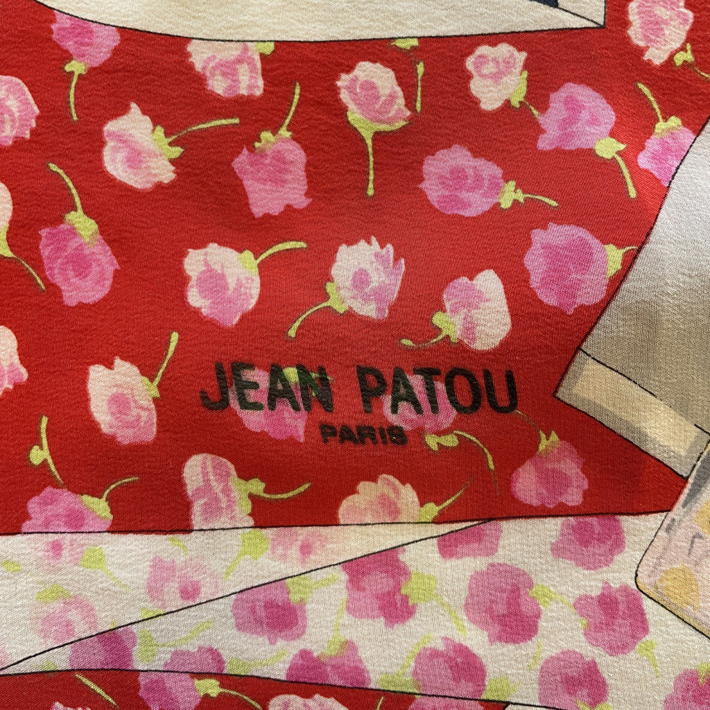 Vintage Silk Foulard Jean Patou Paris