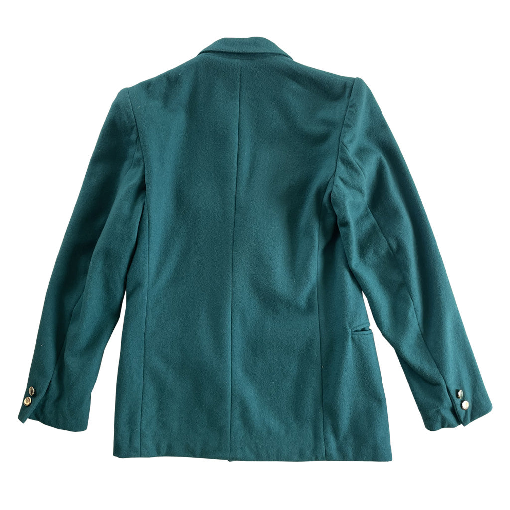 Vintage Petrol Wool Blend Jacket - Pepper 1980s