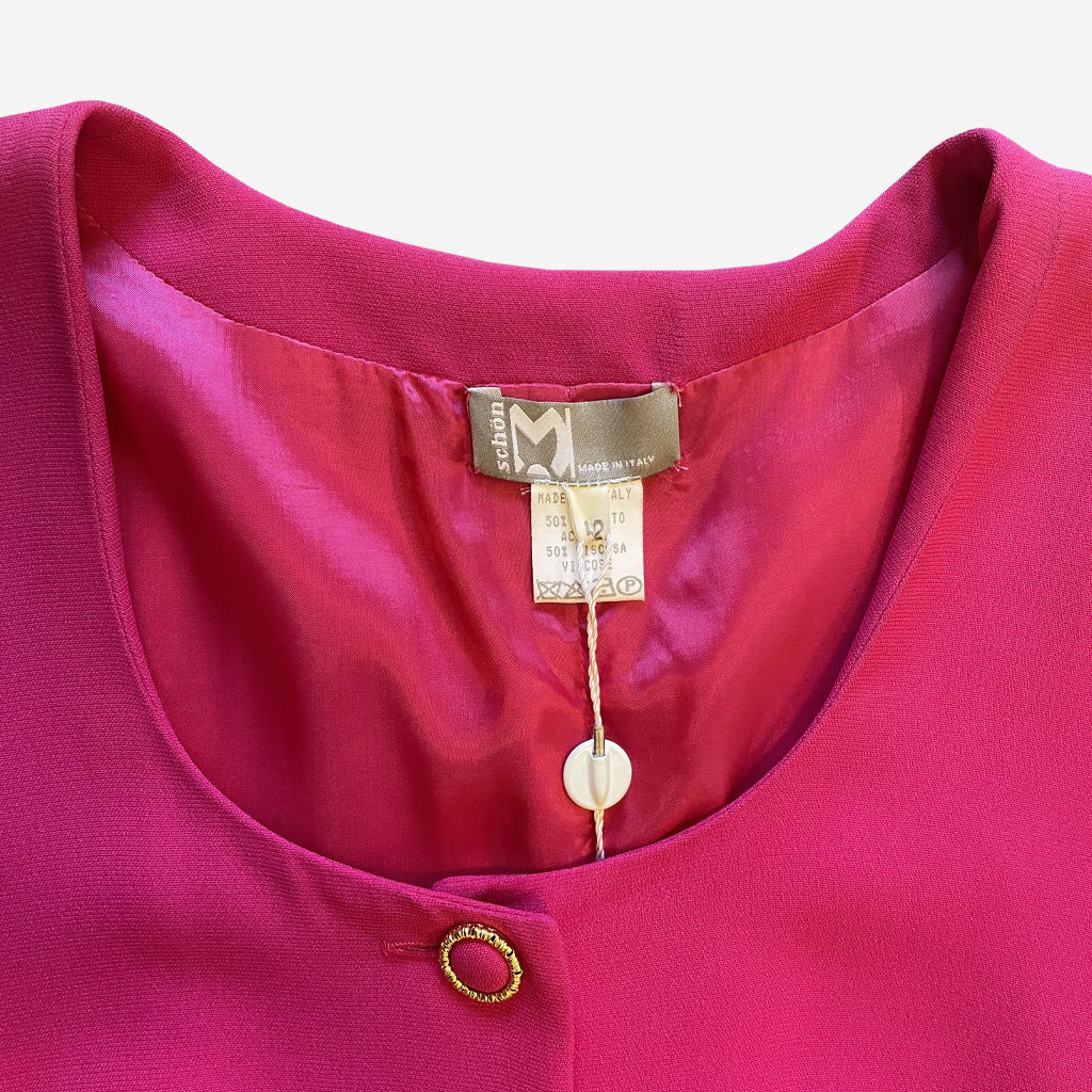 Vintage Fuchsia Jacket Mila Shôn 1980s