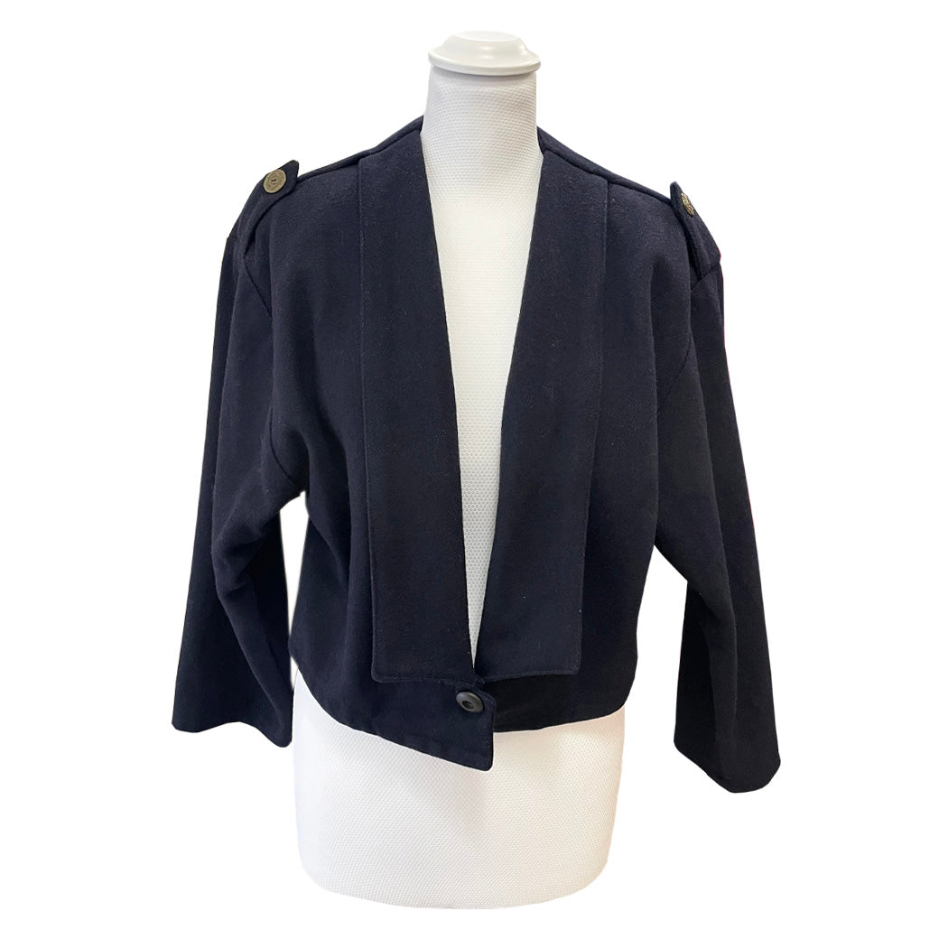 Vintage Blue Wool Jacket 1980s