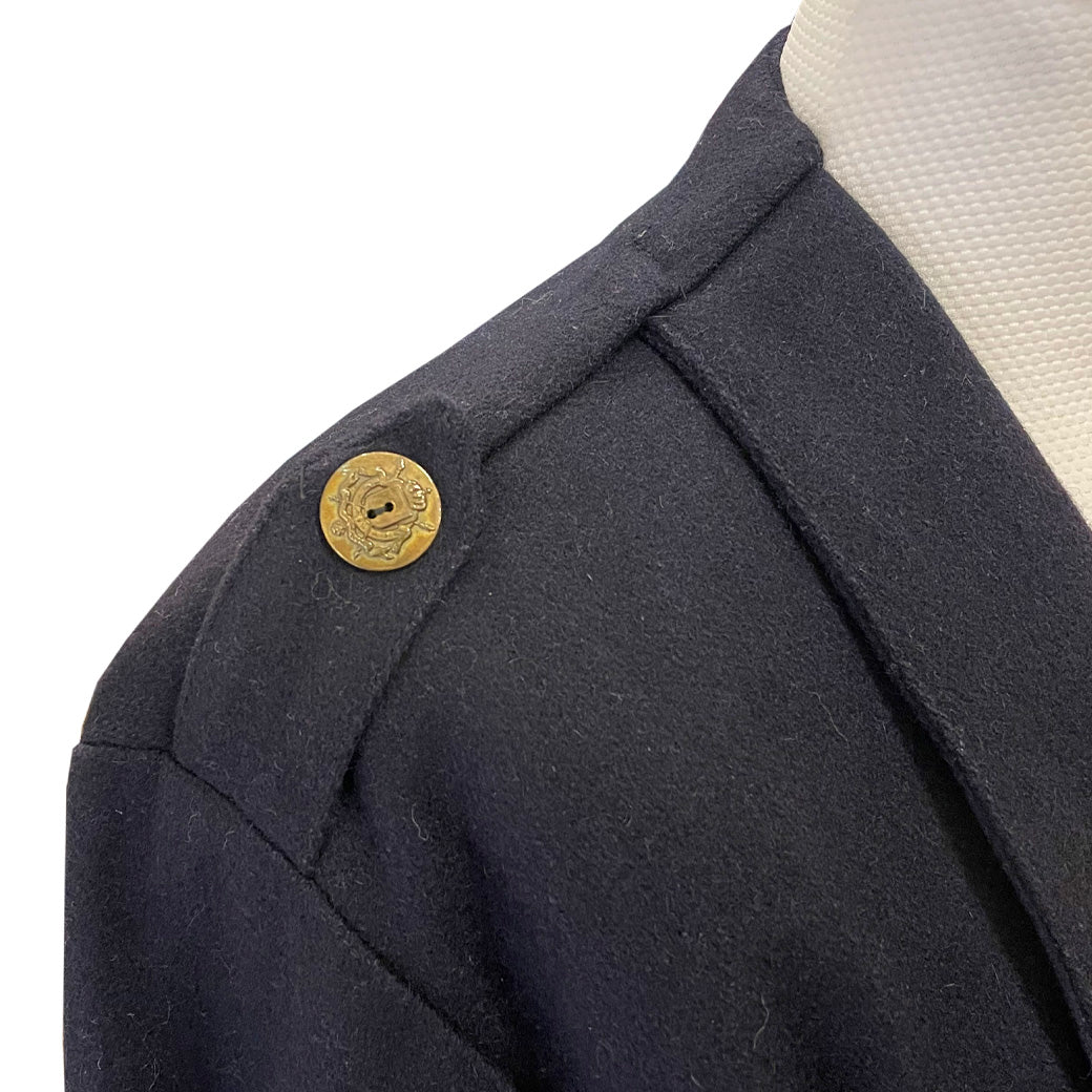 Vintage Blue Wool Jacket 1980s