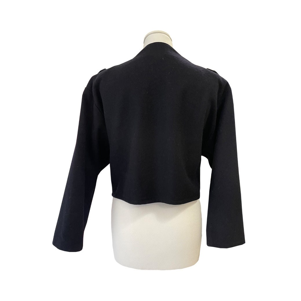 Vintage Blue Wool Jacket 1980s