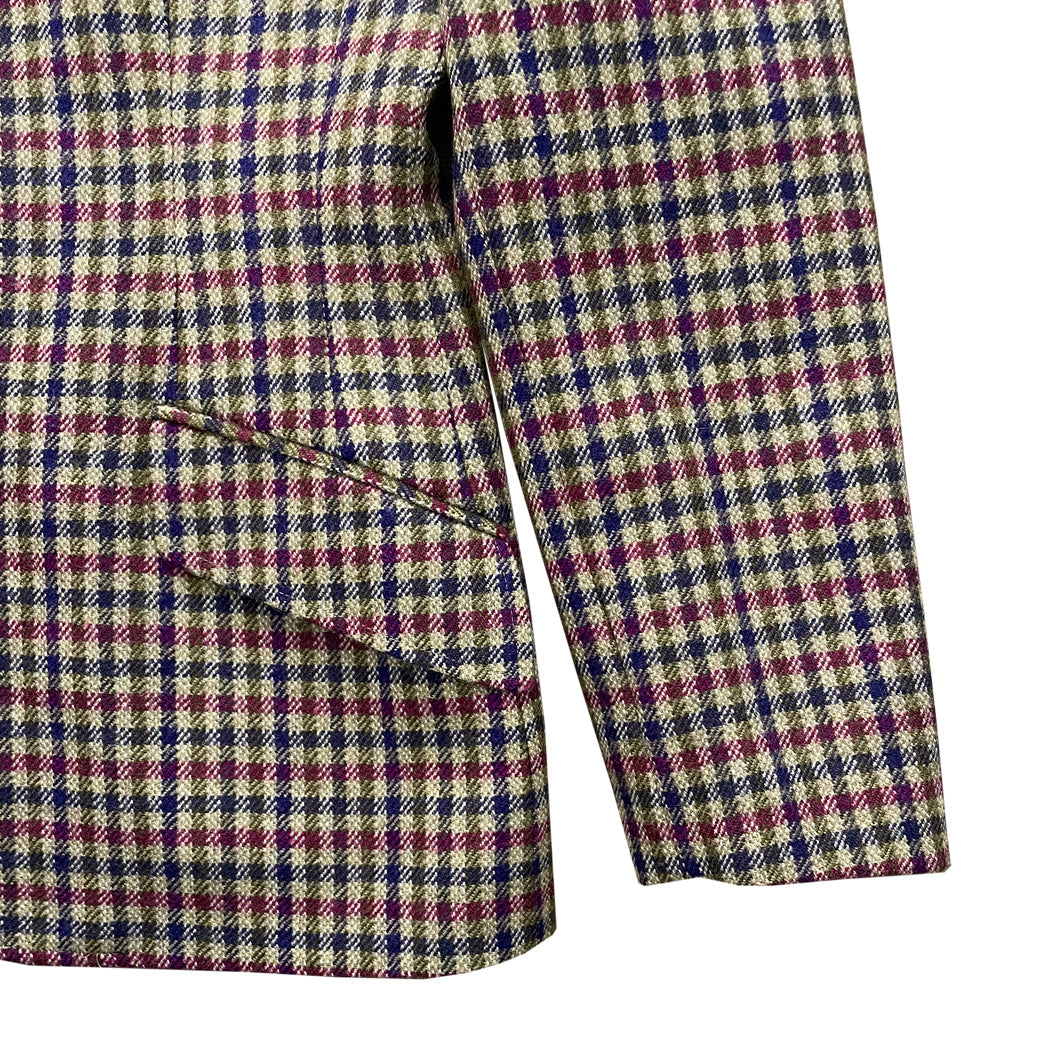 Vintage Checked Wool Jacket 1990s