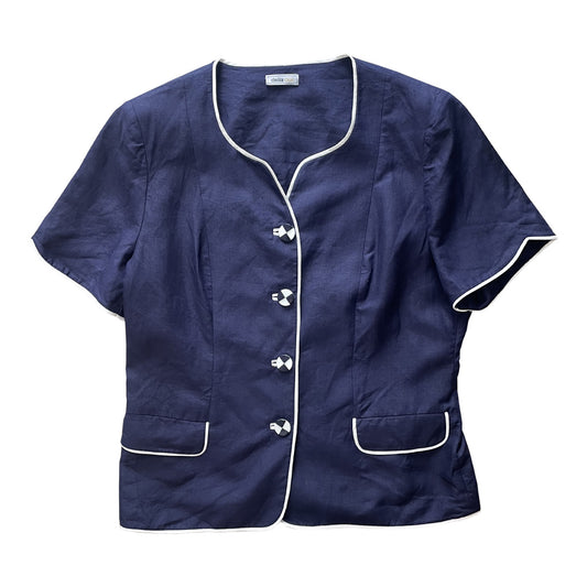 Vintage Linen Jacket 1980s