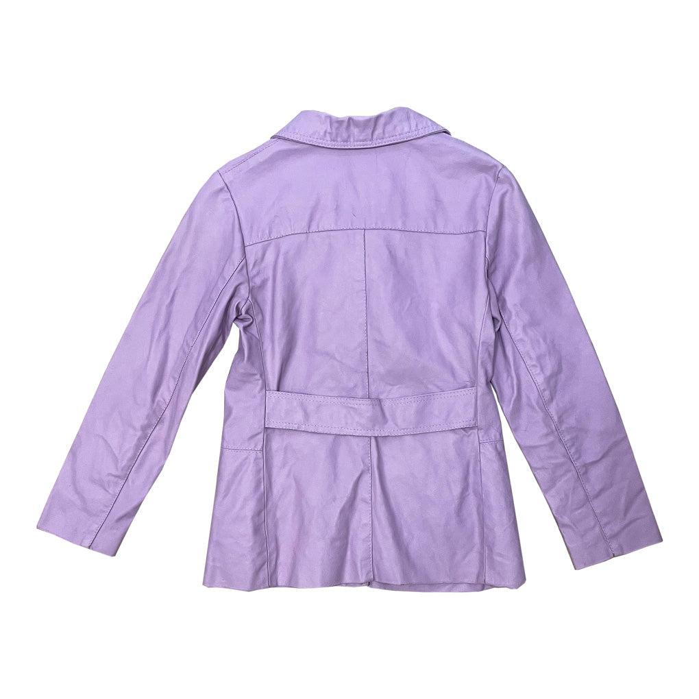 Vintage Purple Genuine Leather Jacket 1990s