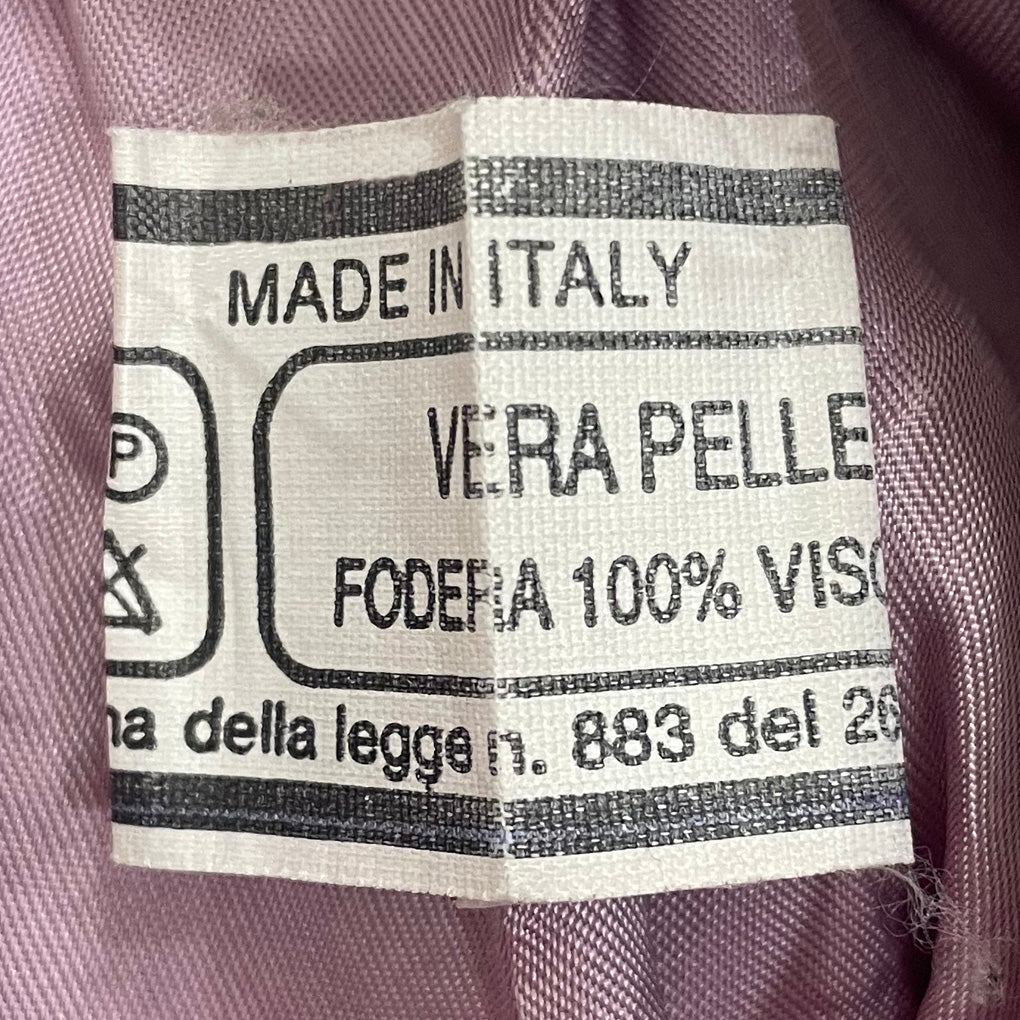 Vintage Purple Genuine Leather Jacket 1990s