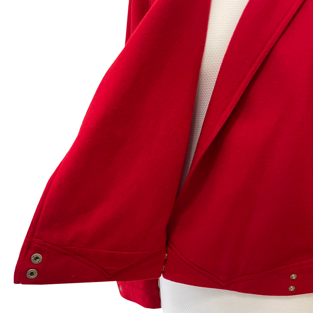 Vintage Red Wool Jacket 1980s