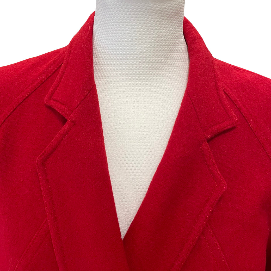 Vintage Red Wool Jacket 1980s