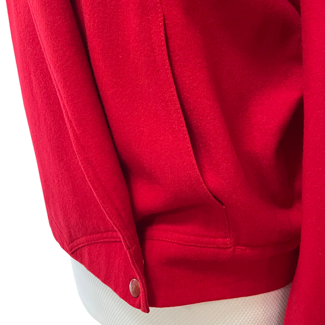 Vintage Red Wool Jacket 1980s
