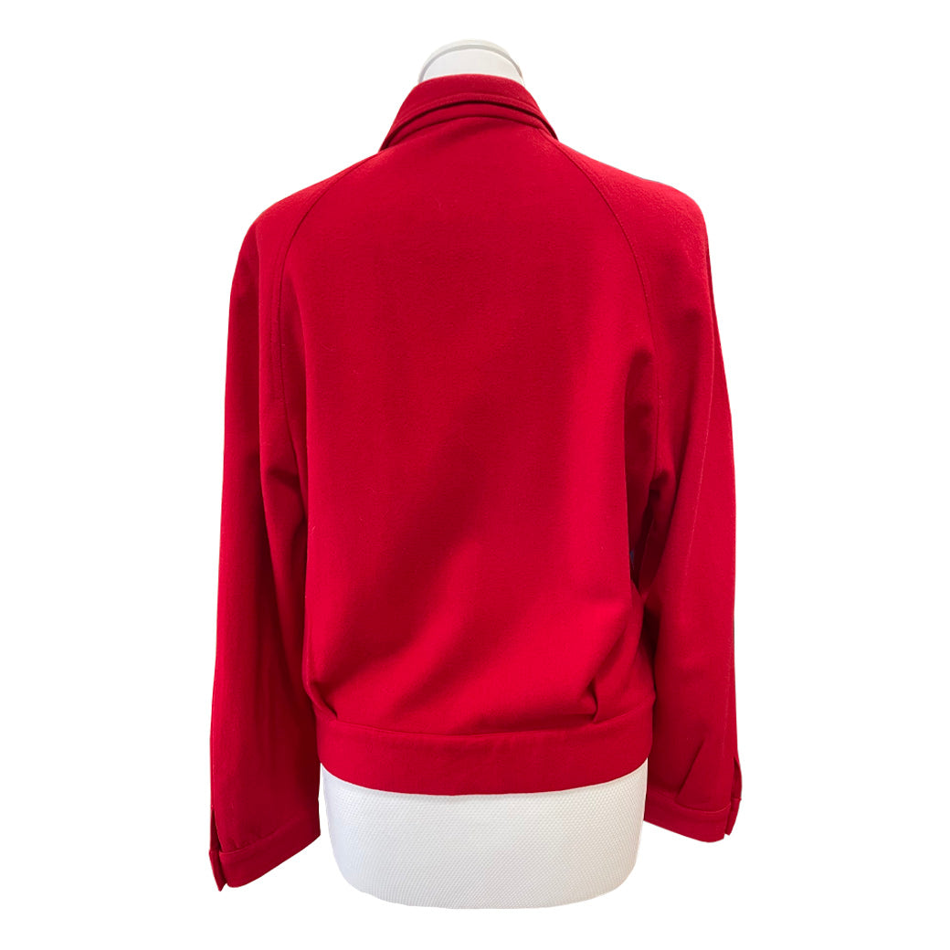 Vintage Red Wool Jacket 1980s