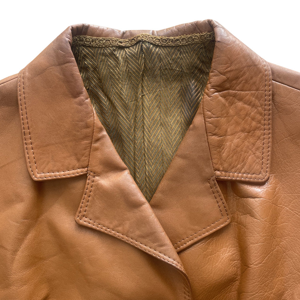 Vintage Brown Genuine Leather Jacket