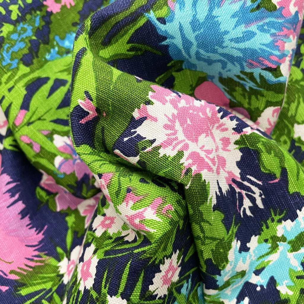 Vintage Floral Flared Maxi Skirt 1970s