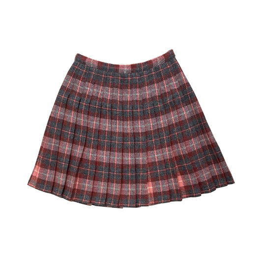 Vintage Pleated Wool Mini Skirt 1960s