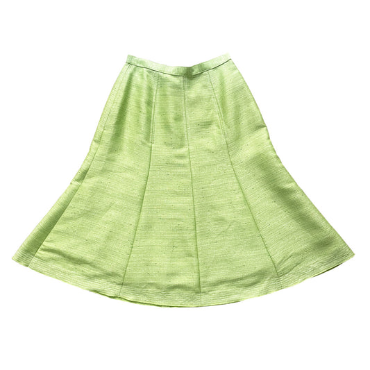 Vintage Acid Green Circle Skirt