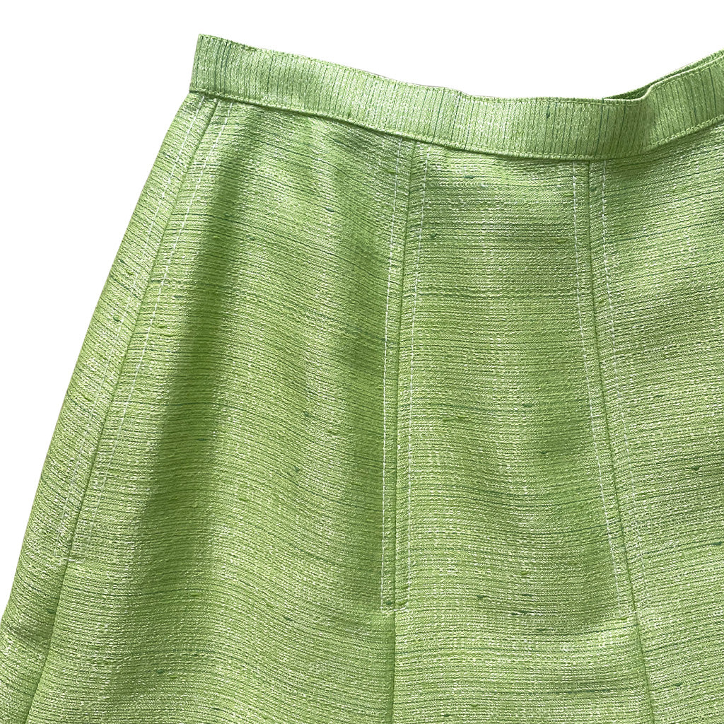 Vintage Acid Green Circle Skirt