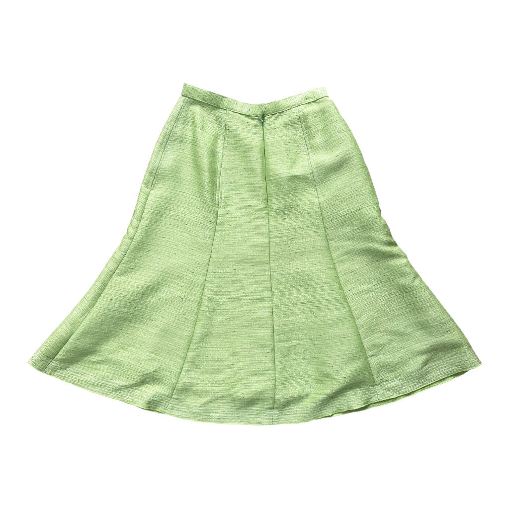 Vintage Acid Green Circle Skirt