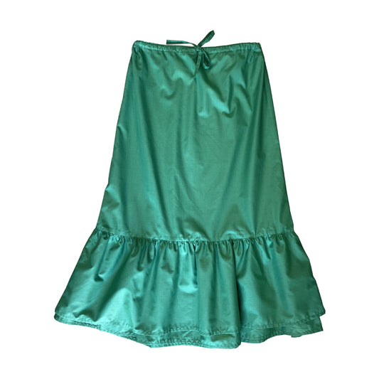 Vintage Midi Skirt With Ruffles