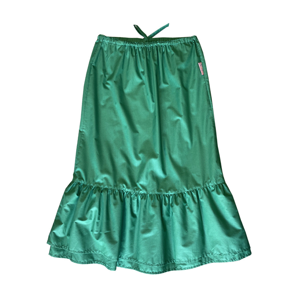 Vintage Midi Skirt With Ruffles