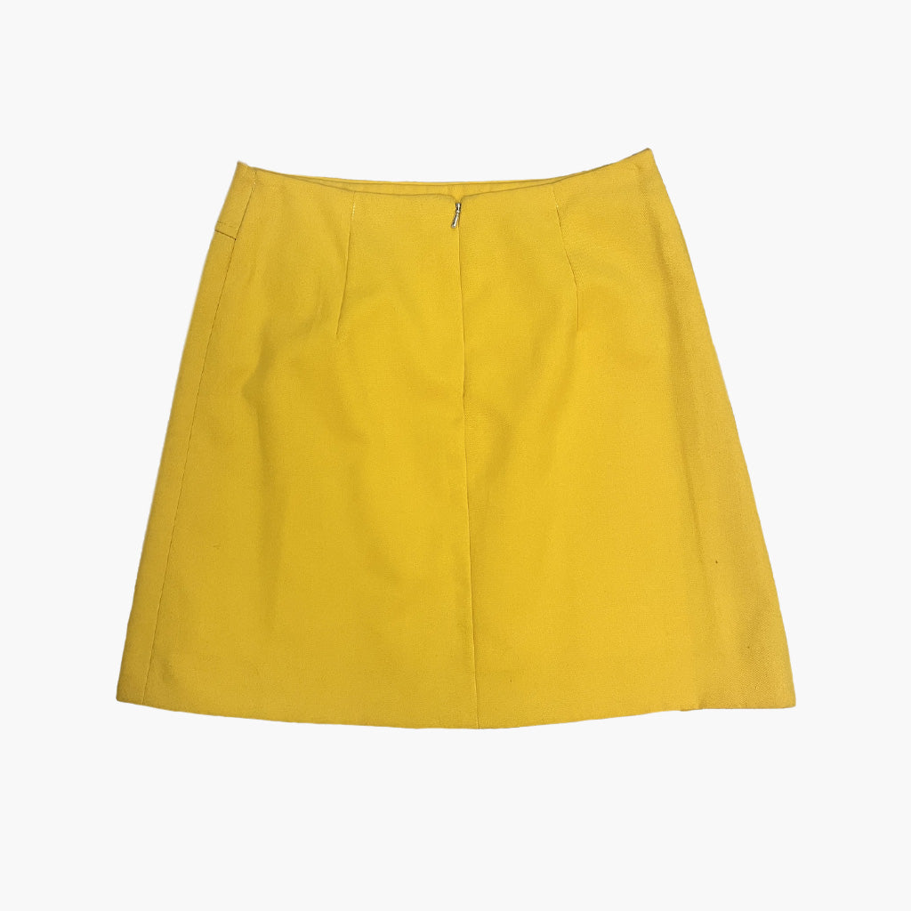 Vintage Yellow Mini Skirt 1970s