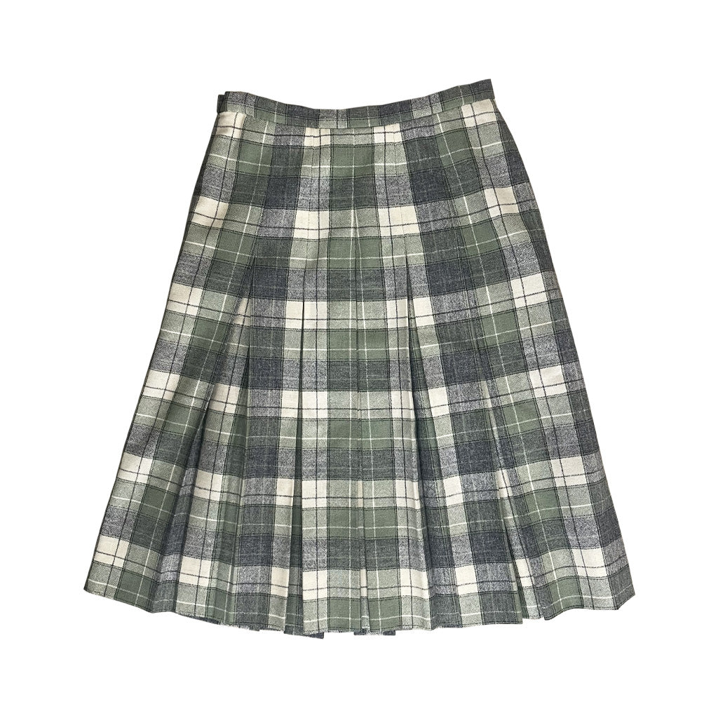 Vintage Tartan Pleated Skirt 1970s