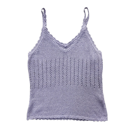 Vintage Summer Mesh Tank Top
