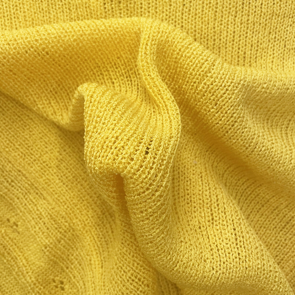 Vintage Yellow Summer Sweater 1970s