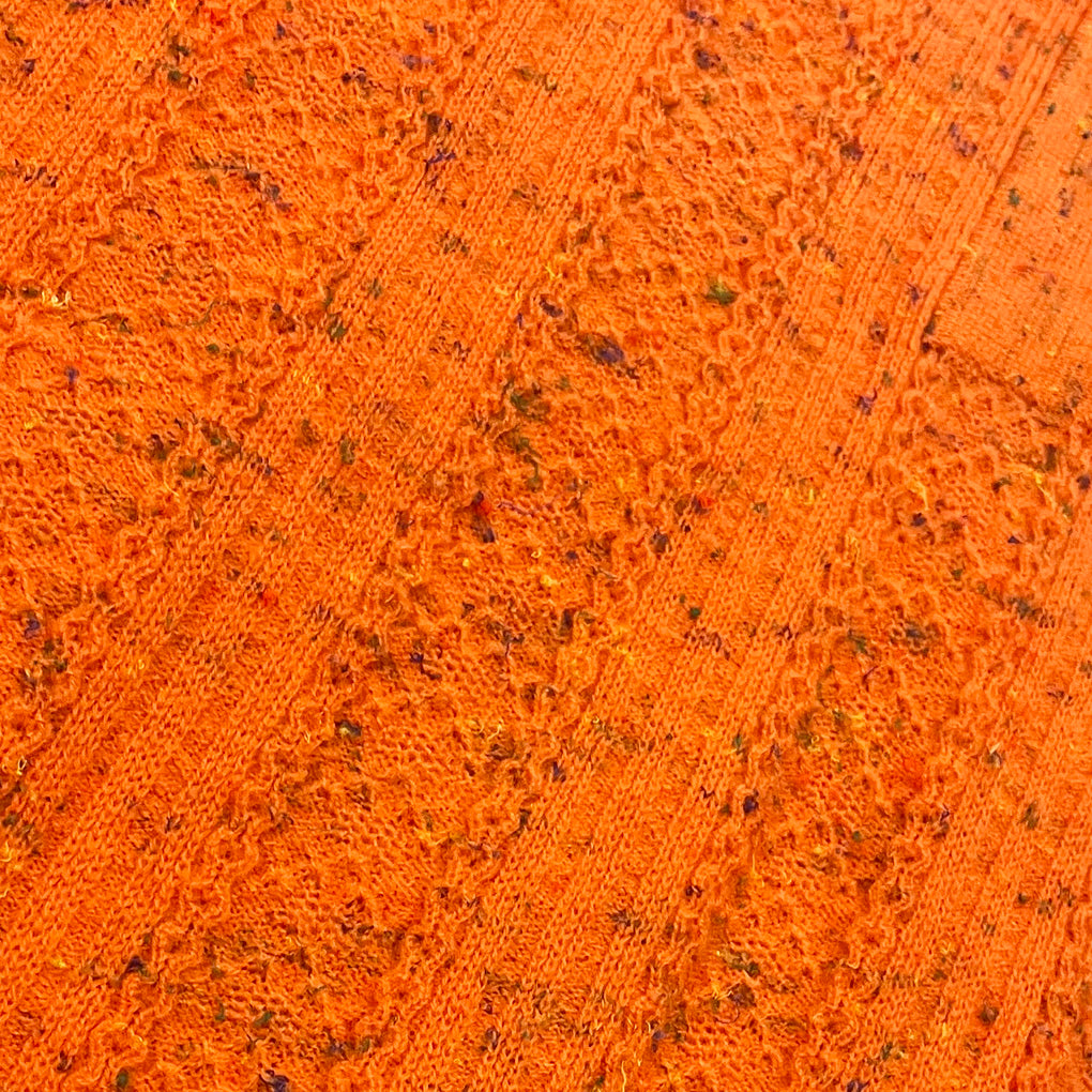 Vintage Orange Melange Sweater 1970s