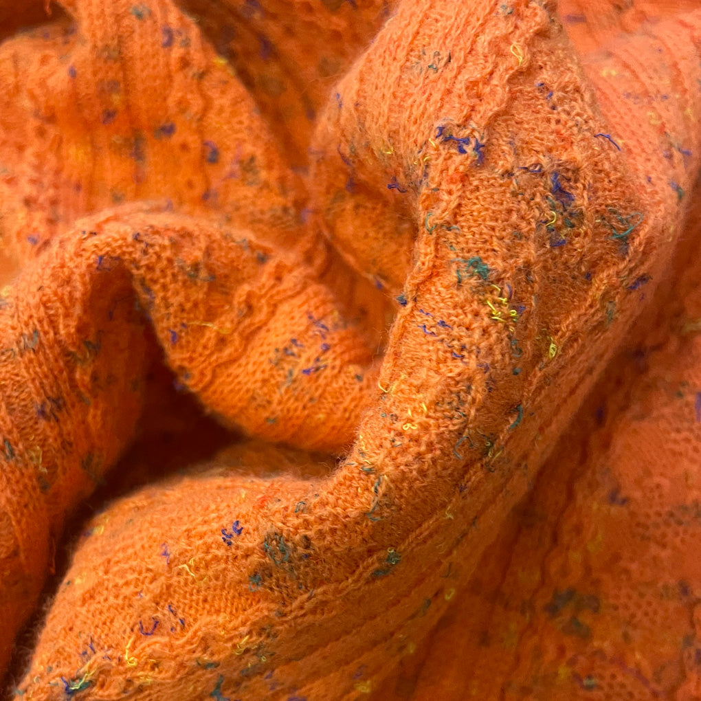 Vintage Orange Melange Sweater 1970s