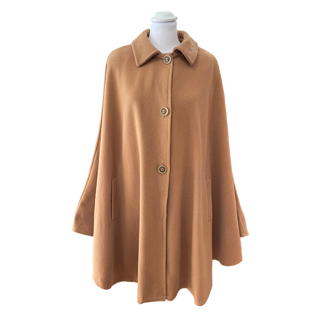 Vintage Camel Wool Cape 1960s
