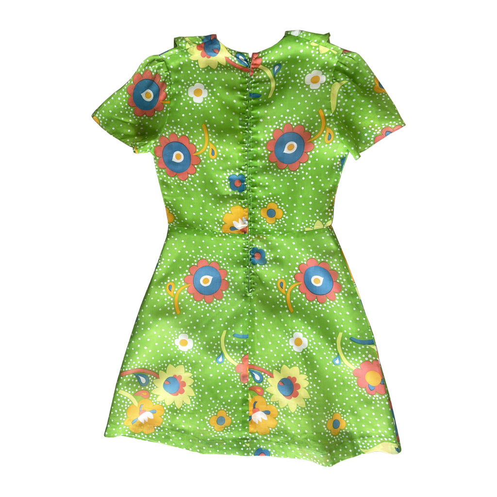 Vintage Mini Dress In Cotton Canvas 1960s