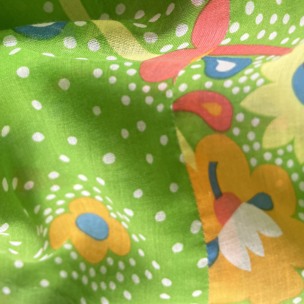 Vintage Mini Dress In Cotton Canvas 1960s