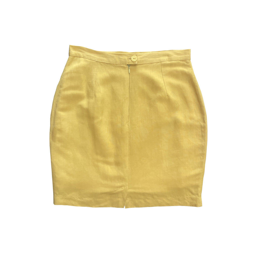 Vintage Yellow Mini Skirt